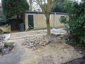 Tuin in renovatie